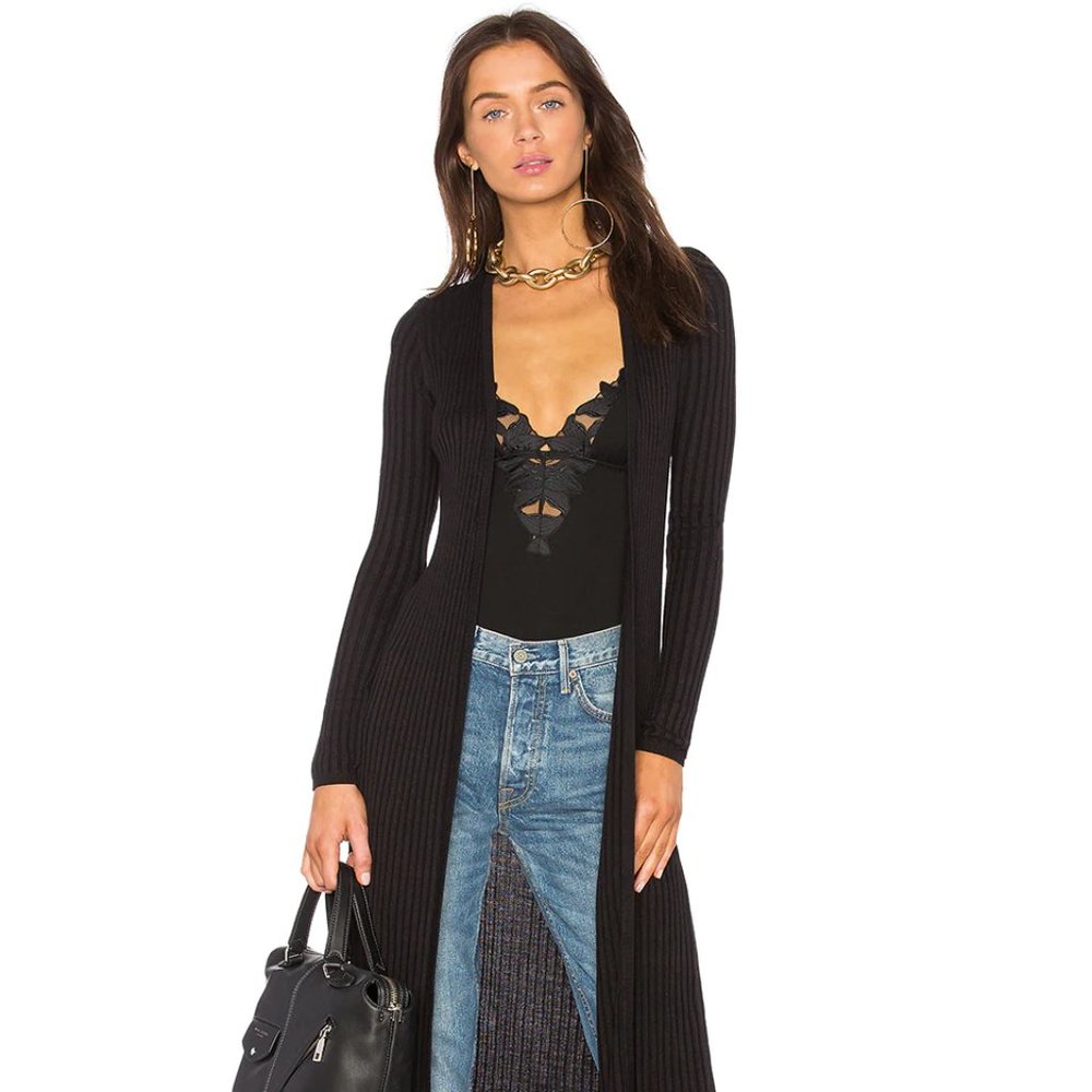 Lovers and Friends Davenport Cardigan in Black